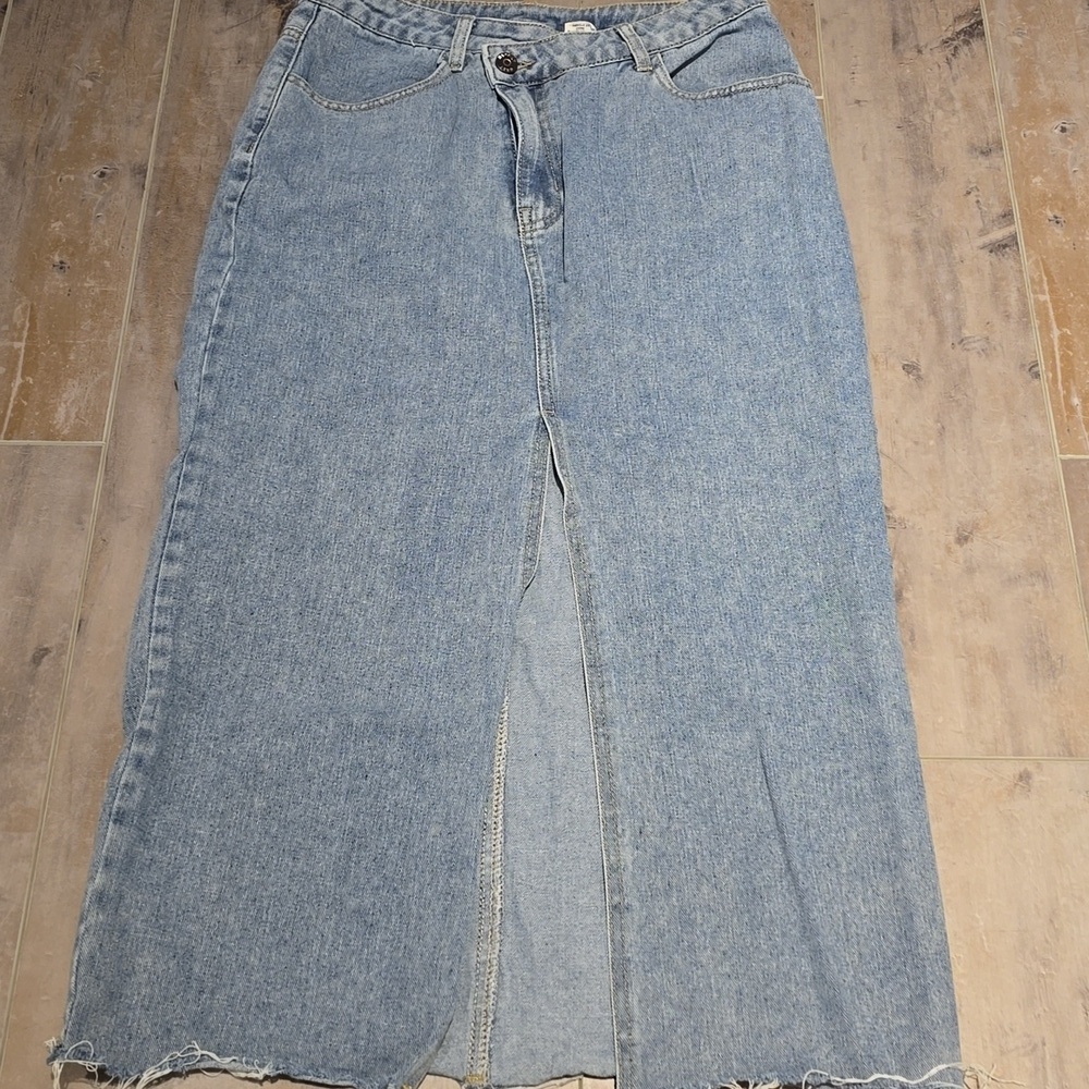Happily Grey Stylish Jean Skirt